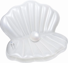 Zcaukya Inflatable Seashell Pool Float, Giant Clam Air-Filled Toys with Pearl Ball for Kids Birthday Party Swimming Pool Summer Beach Party Mermaid Ocean Theme Party Decor