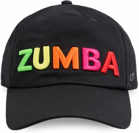 ZUMBA Hat for Women – Black Hat Women Baseball Cap – Adjustable Cute Workout Cap with Embroidered Logo for Gym, Fitness, Fashion, Everyday Wear, and Stylish Unisex Look for Men